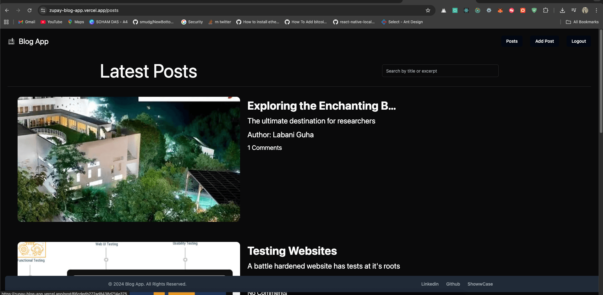 Blog App